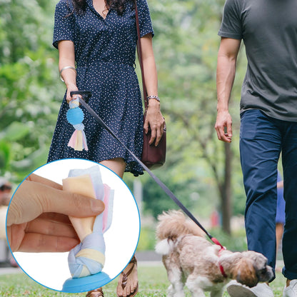 7 Pcs Puppy Chew Toys for Teething Cleaning, Teething Rubber Toys for Puppy, Interactive Dog Soothes Gums and Pain Lessens Toys, Dog Toys with Rope for Aggressive Chewers Small Dogs(Blue)